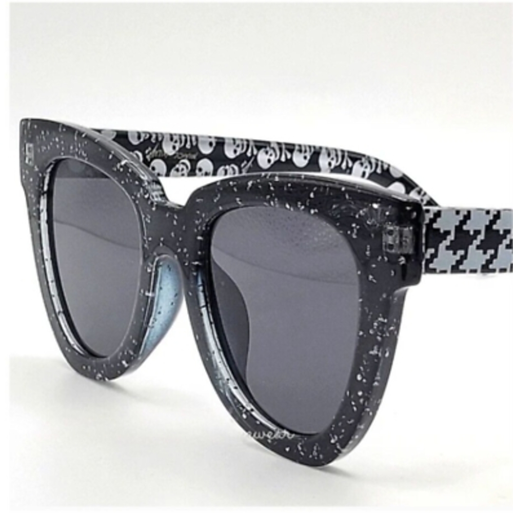 Betsey Johnson Black Glitter Sunglasses